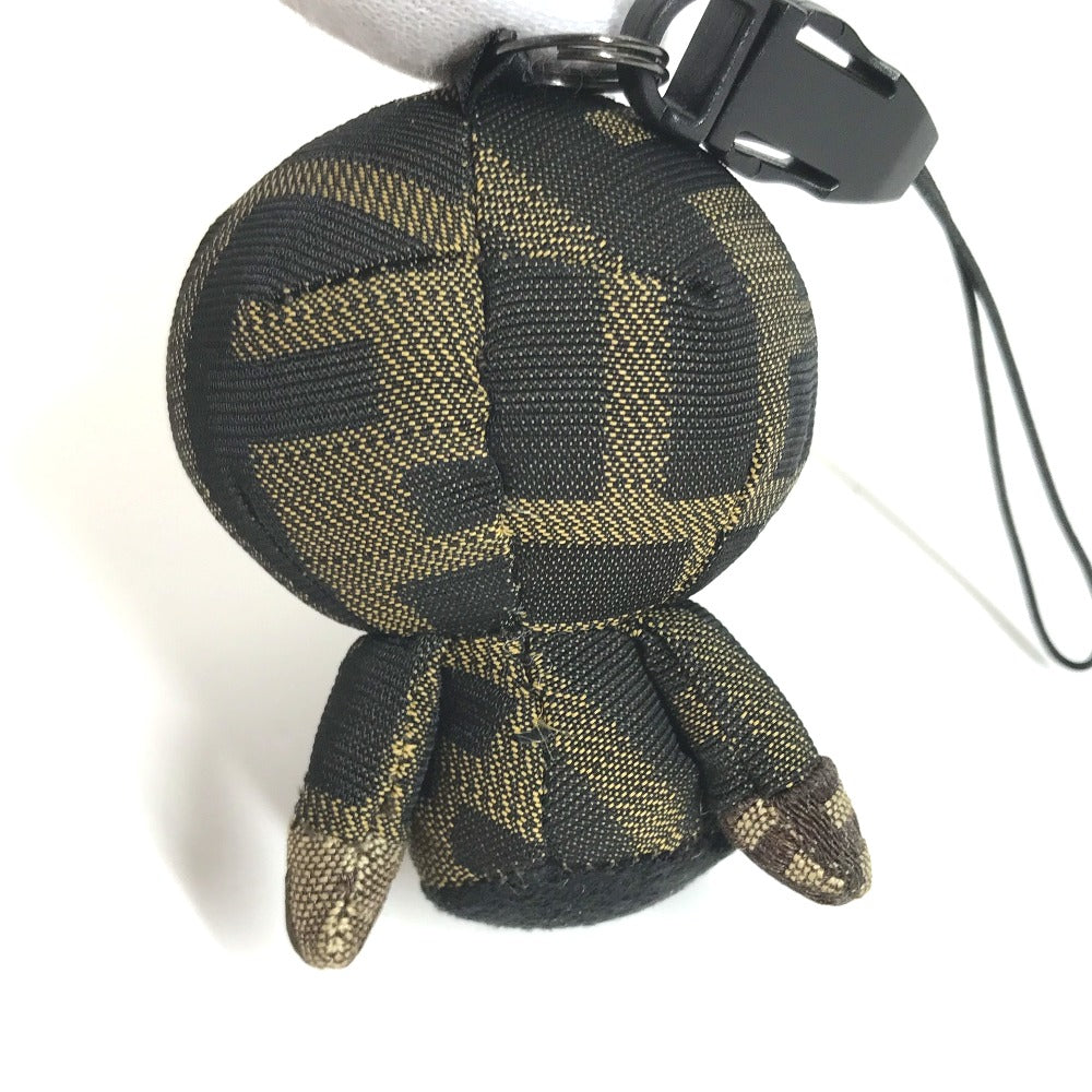 FENDI charm canvas Brown A BATHING APE A Bathing Ape Collaboration Milo Zucca mens Used Authentic