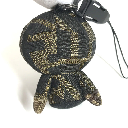 FENDI charm canvas Brown A BATHING APE A Bathing Ape Collaboration Milo Zucca mens Used Authentic