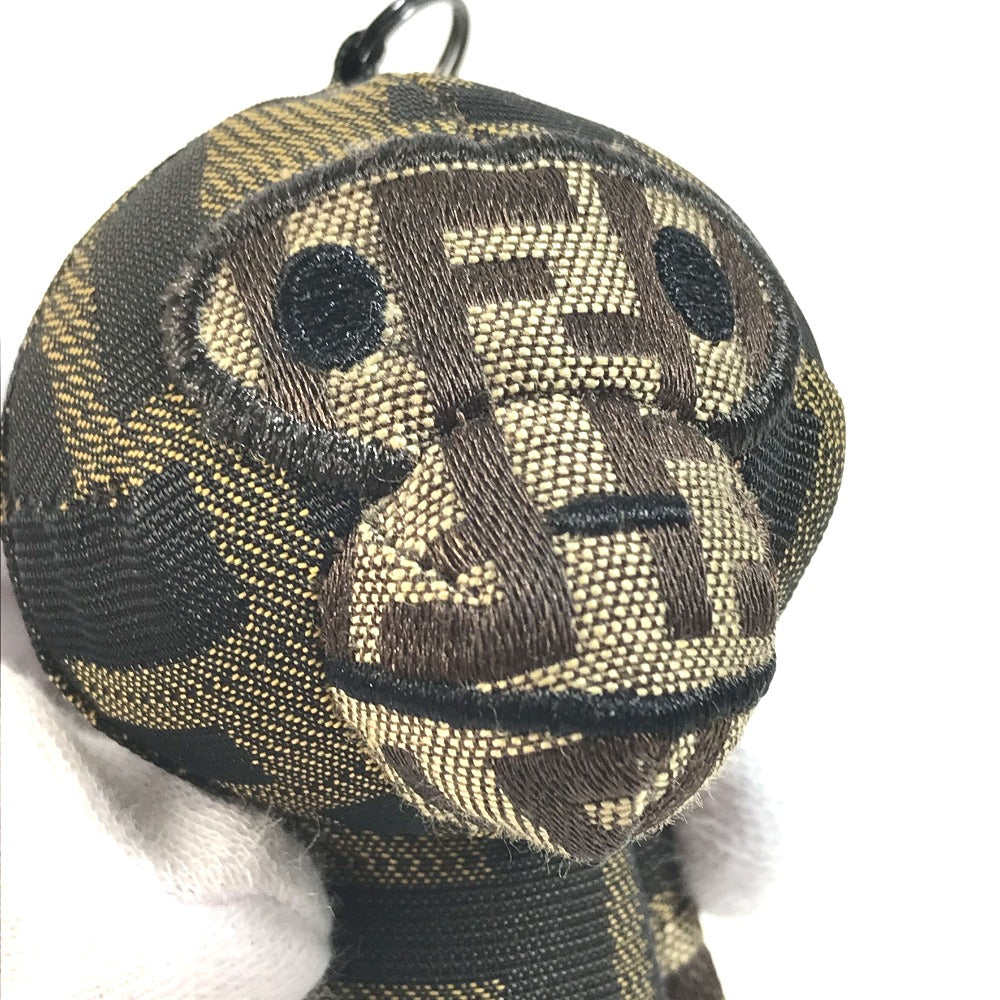 FENDI charm canvas Brown A BATHING APE A Bathing Ape Collaboration Milo Zucca mens Used Authentic