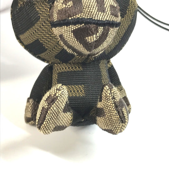 FENDI charm canvas Brown A BATHING APE A Bathing Ape Collaboration Milo Zucca mens Used Authentic