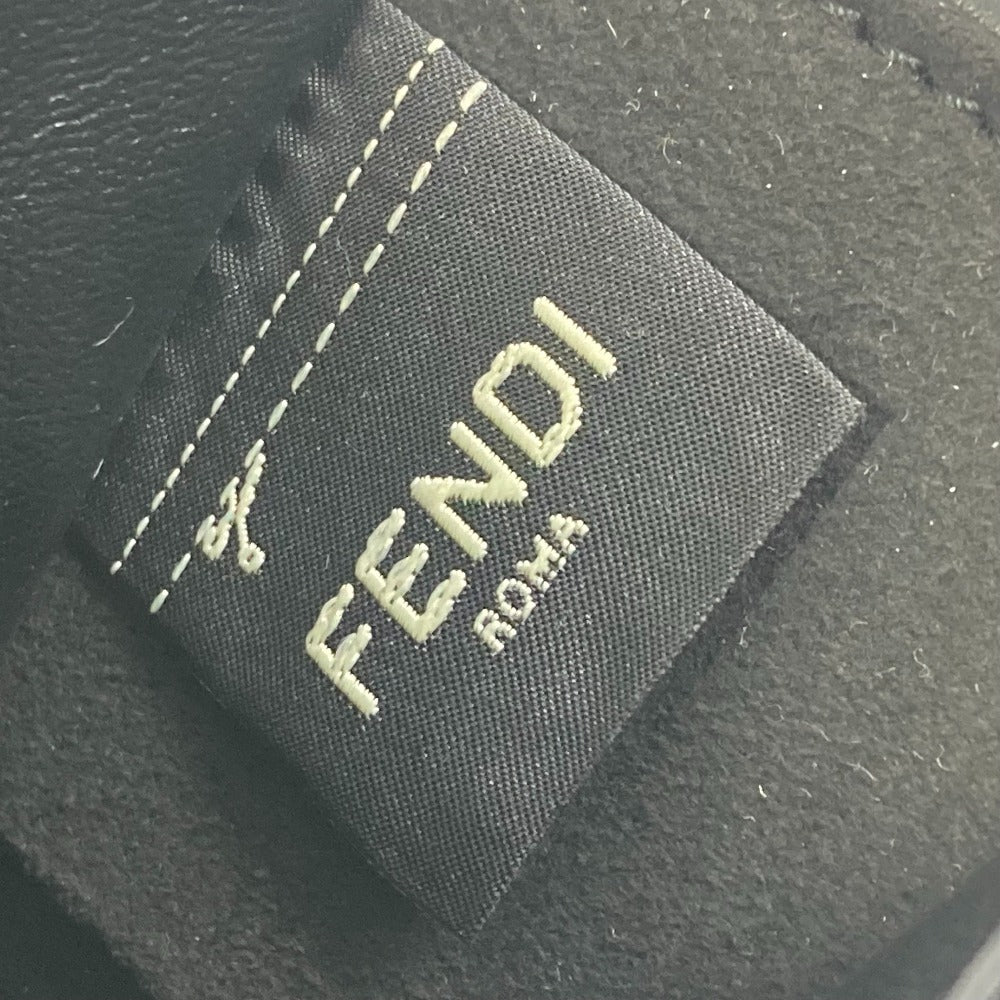 FENDI key ring 7AR894 leather black Mini box MINIBOX Women Secondhand Authentic
