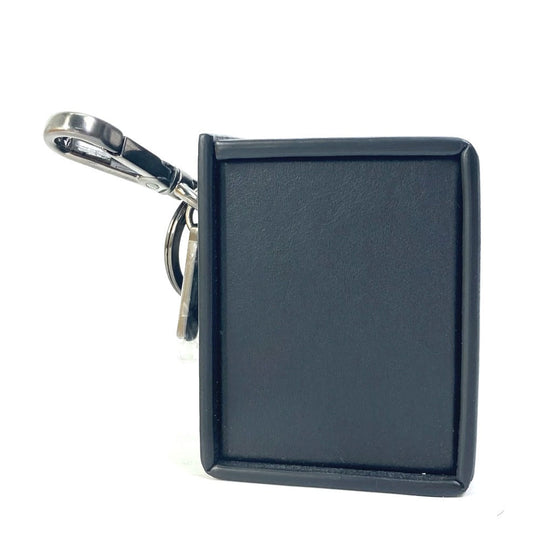FENDI key ring 7AR894 leather black Mini box MINIBOX Women Secondhand Authentic