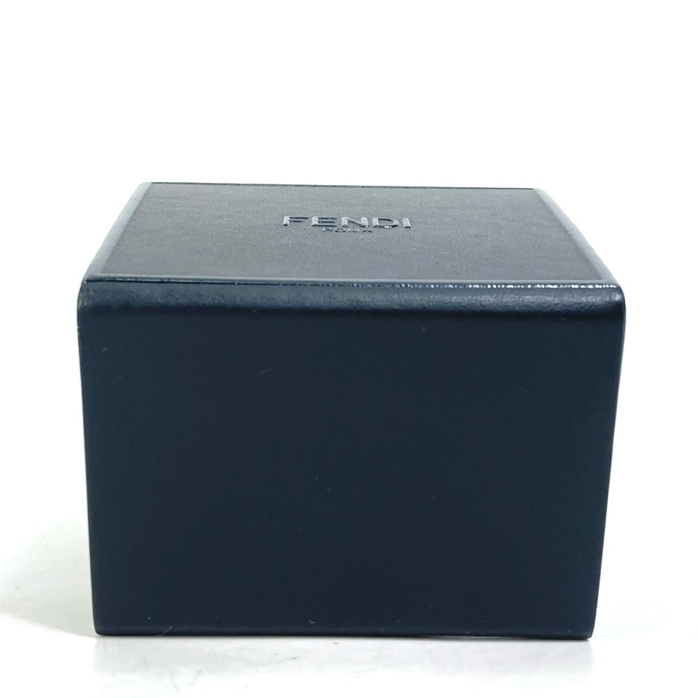 FENDI key ring 7AR894 leather black Mini box MINIBOX Women Secondhand Authentic