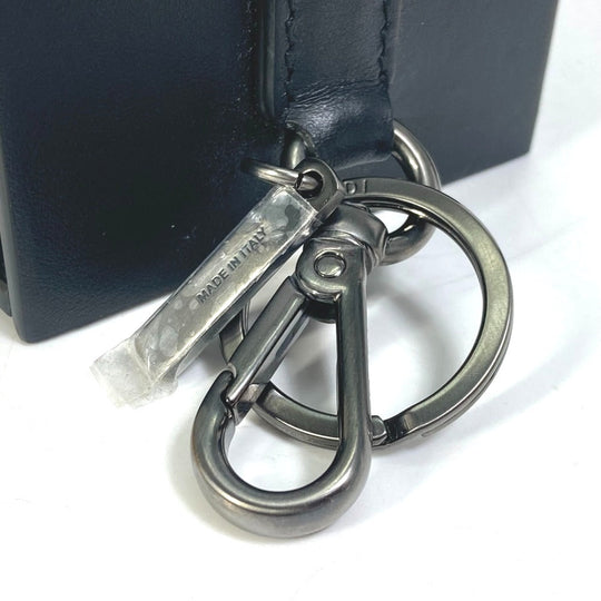 FENDI key ring 7AR894 leather black Mini box MINIBOX Women Secondhand Authentic
