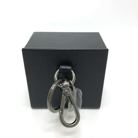 FENDI key ring 7AR894 leather black logo/accessories mini box