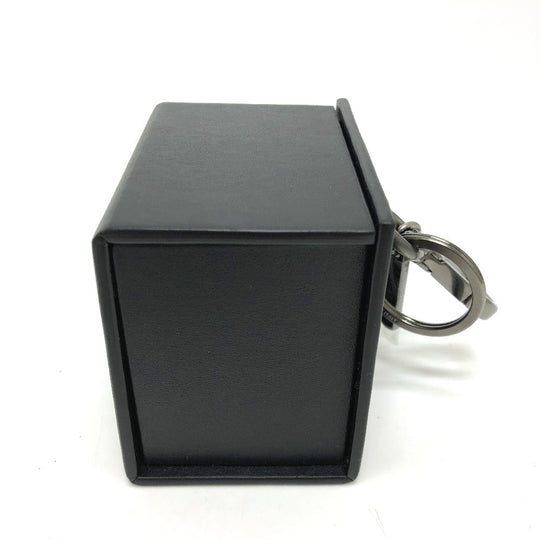 FENDI key ring 7AR894 leather black logo/accessories mini box