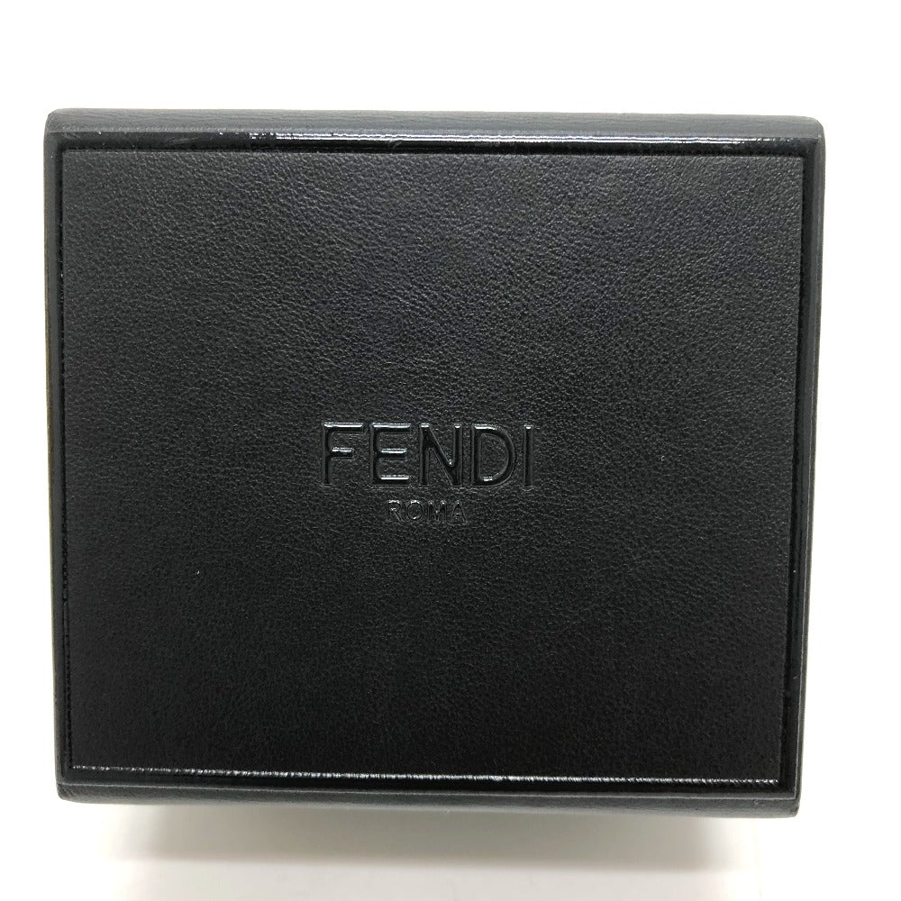 FENDI key ring 7AR894 leather black logo/accessories mini box