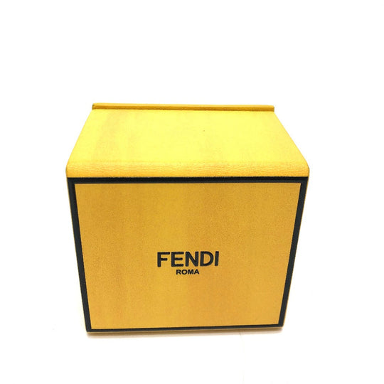 FENDI key ring 7AR894 leather yellow logo/accessories mini box