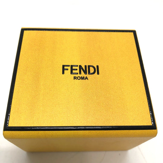 FENDI key ring 7AR894 leather yellow logo/accessories mini box