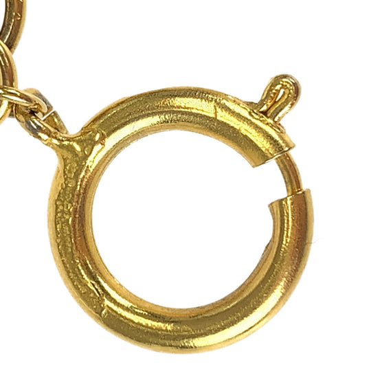 CHANEL bracelet plating gold bracelet Mademoiselle Logo charm Women Used Authentic