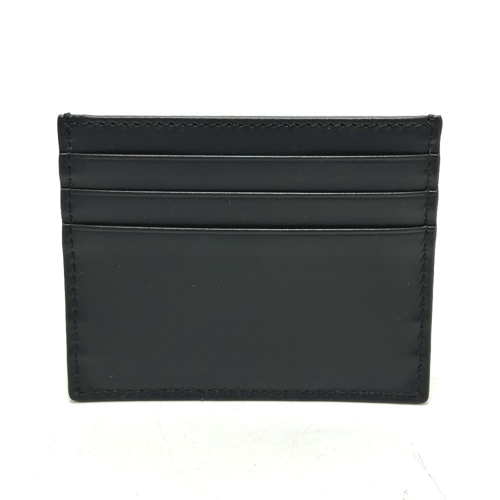 FENDI Card Case 7M0164 leather black logo mens Used Authentic