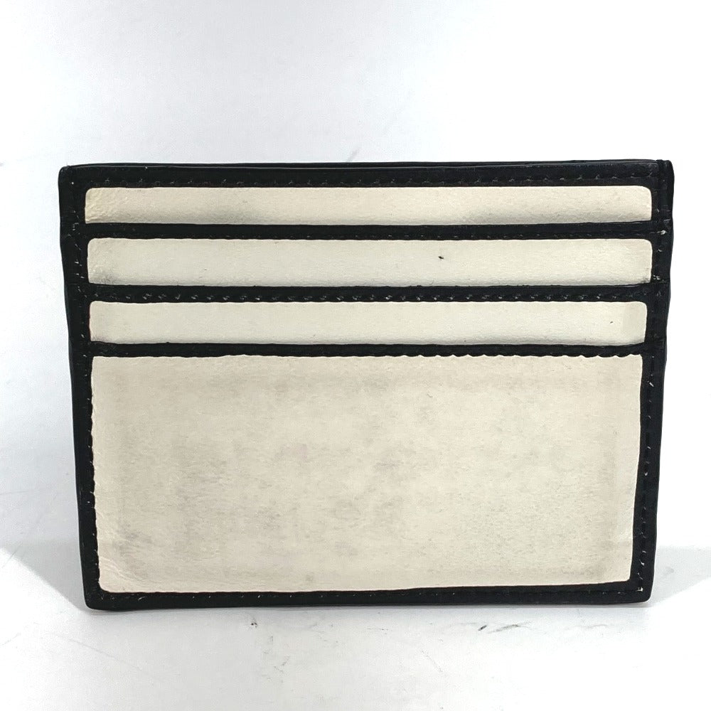 FENDI Card Case 7M0164 leather white Joshua Vides Collaboration logo mens Used Authentic