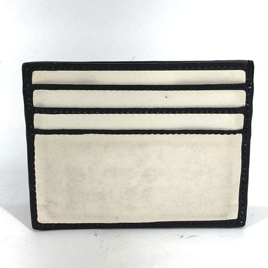 FENDI Card Case 7M0164 leather white Joshua Vides Collaboration logo mens Used Authentic