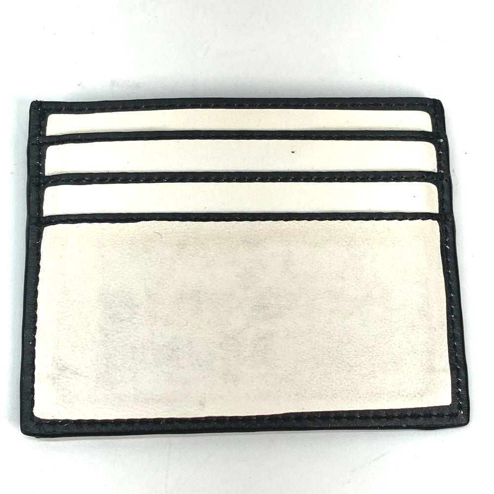 FENDI Card Case 7M0164 leather white Joshua Vides Collaboration logo mens Used Authentic