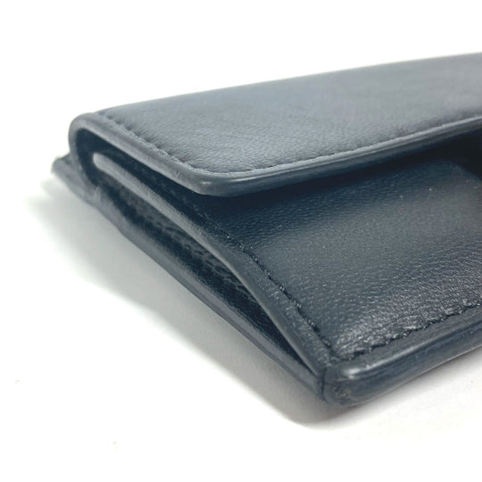 FENDI Card Case 8M0423 leather black name card holder Baguette Card Case Women Used Authentic