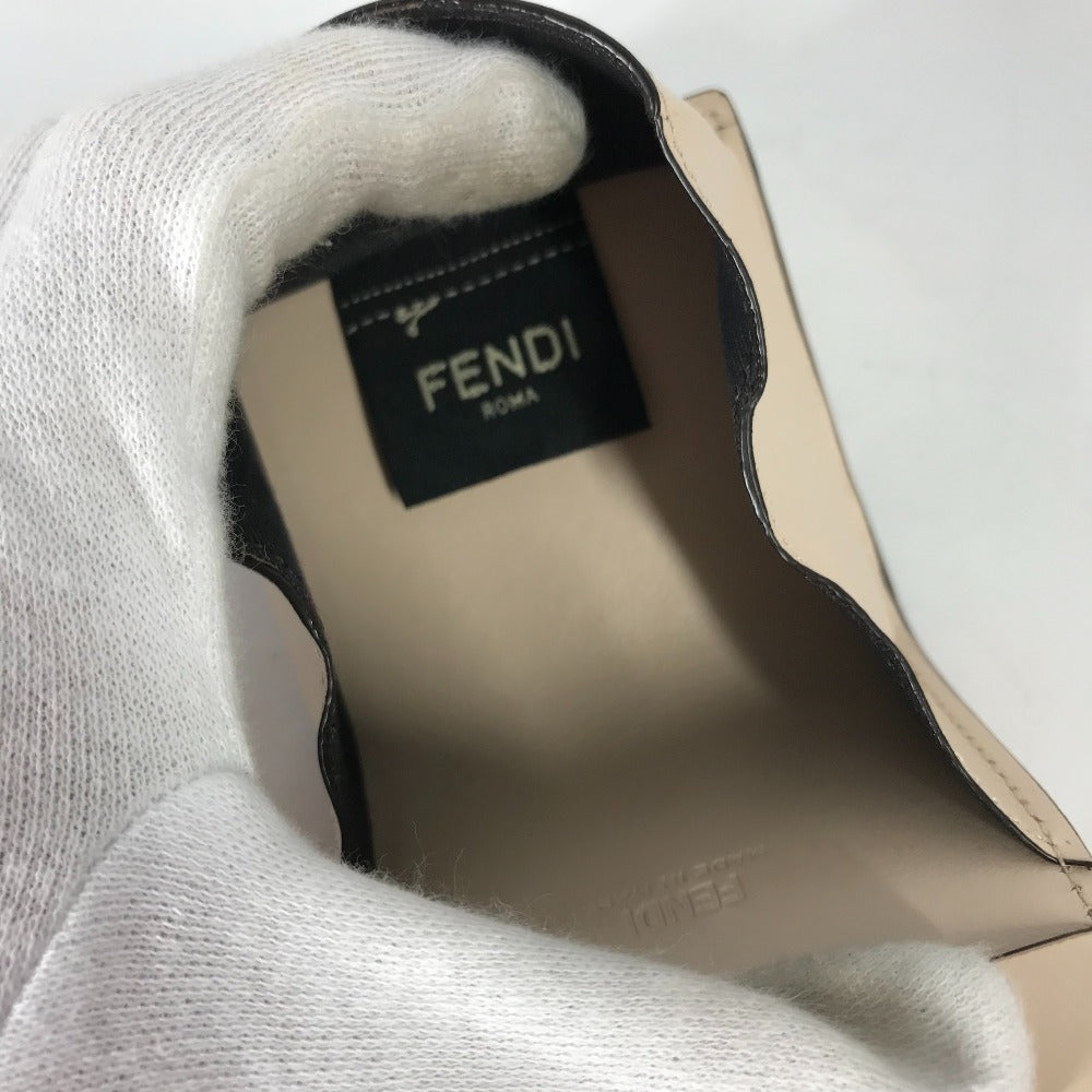 FENDI Coin case 8M0459 leather beige F's Women Used Authentic