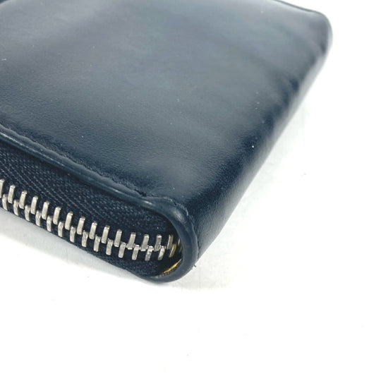 FENDI Coin case 7M0257 leather black logo Zip Around mens Used Authentic