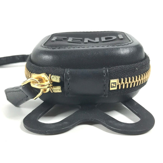 FENDI strap Rubber, Leather black Mesh strap included logo smartphone pouch case mens Used Authentic