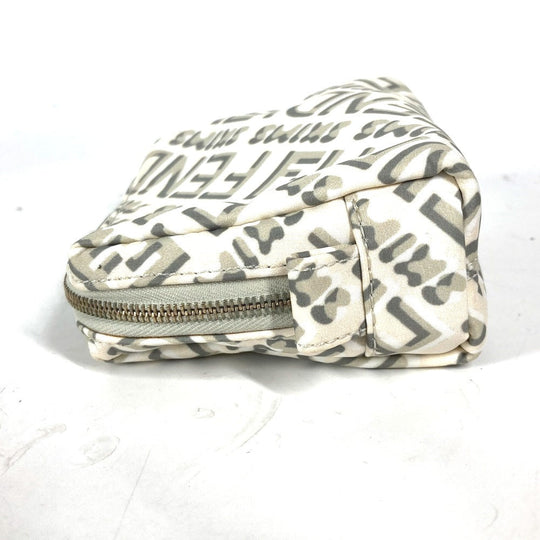 FENDI Pouch 8N0179 Nylon white SKIMS collaboration Skims logo Women Used Authentic