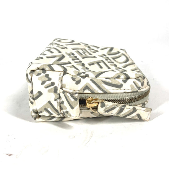 FENDI Pouch 8N0179 Nylon white SKIMS collaboration Skims logo Women Used Authentic