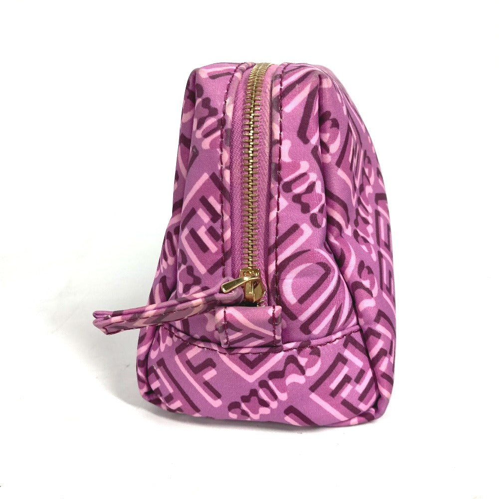 FENDI Pouch 8N0179 Nylon purple SKIMS collaboration logo Women Used Authentic