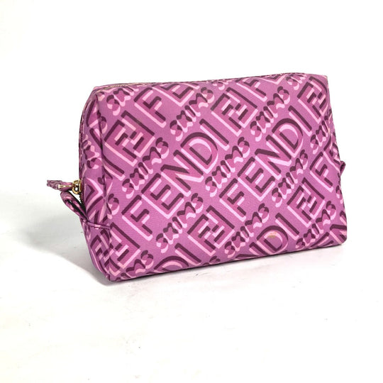FENDI Pouch 8N0179 Nylon purple SKIMS collaboration logo Women Used Authentic