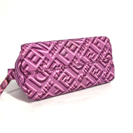 FENDI Pouch 8N0179 Nylon purple SKIMS collaboration logo Women Used Authentic