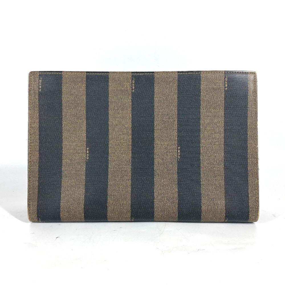 FENDI business bag PVC khaki vintage Pecan mens(Unisex) Used Authentic