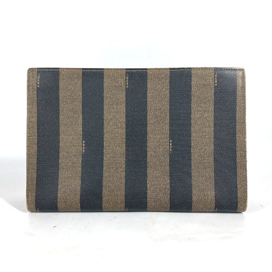 FENDI business bag PVC khaki vintage Pecan mens(Unisex) Used Authentic
