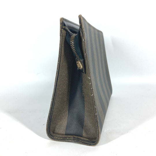 FENDI business bag PVC khaki vintage Pecan mens(Unisex) Used Authentic