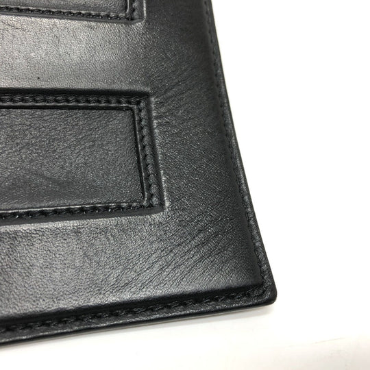 FENDI Clutch bag 7N0113 leather black logo Mini bag