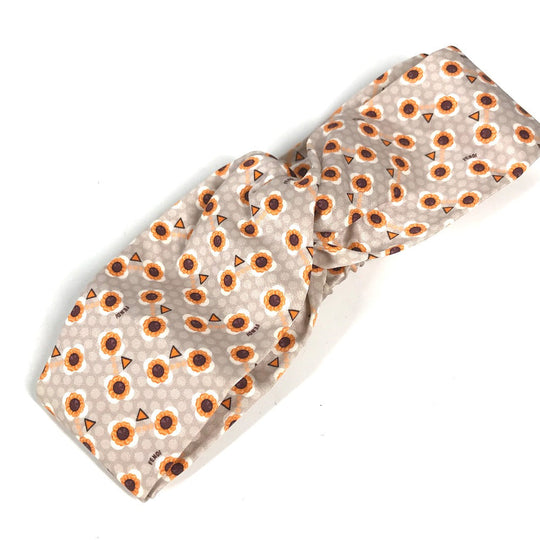 FENDI hair accessory FXT010 silk gray hair accessory Flower flower Women Used Authentic