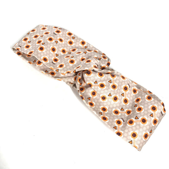 FENDI hair accessory FXT010 silk gray hair accessory Flower flower Women Used Authentic