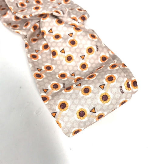 FENDI hair accessory FXT010 silk gray hair accessory Flower flower Women Used Authentic