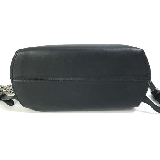FENDI Backpack 8BZ042 leather black Bag to school Women Used Authentic
