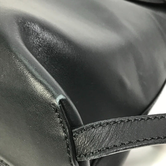 FENDI Backpack 8BZ042 leather black Bag to school Women Used Authentic