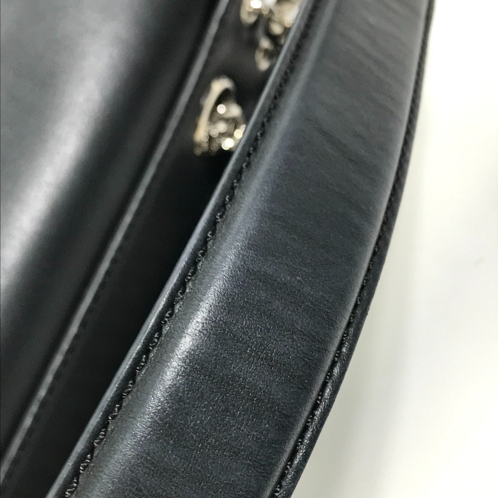 FENDI Backpack 8BZ042 leather black Bag to school Women Used Authentic