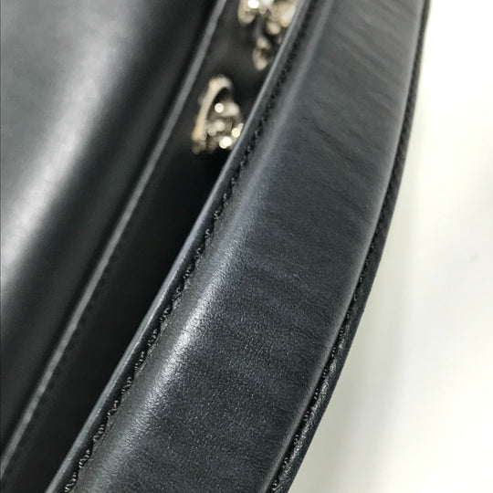 FENDI Backpack 8BZ042 leather black Bag to school Women Used Authentic