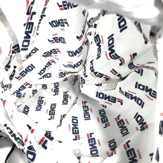 FENDI Backpack Nylon white backpack bag FILA collaboration Women Used Authentic
