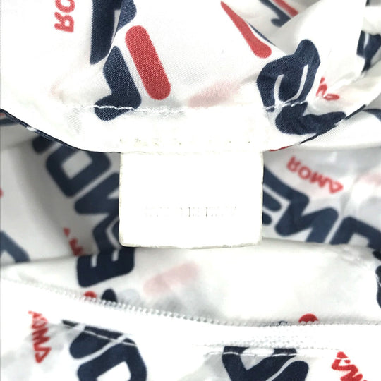 FENDI Backpack Nylon white backpack bag FILA collaboration Women Used Authentic