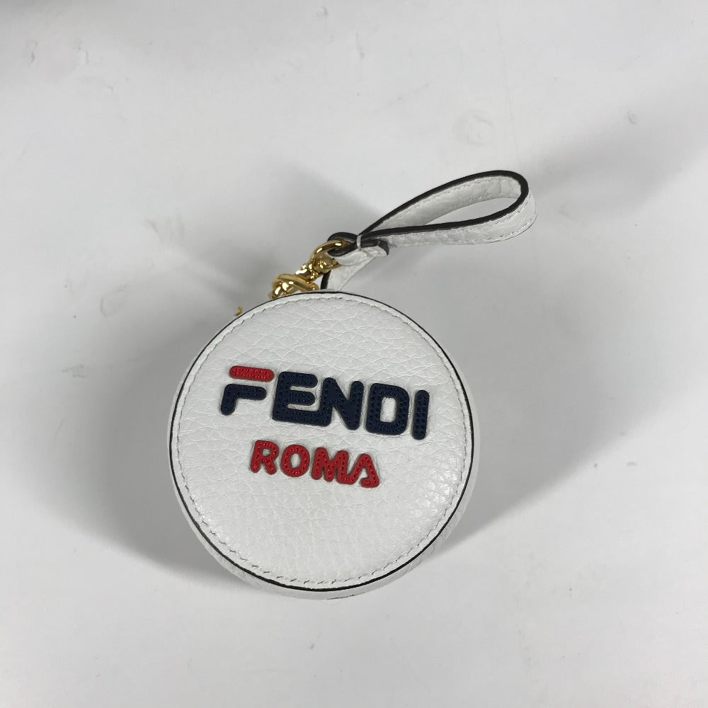 FENDI Backpack Nylon white backpack bag FILA collaboration Women Used Authentic