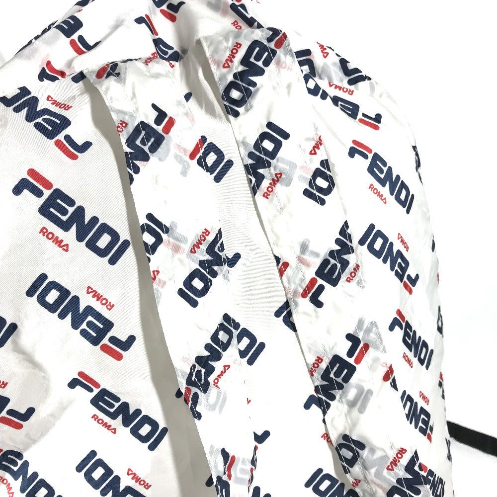 FENDI Backpack Nylon white backpack bag FILA collaboration Women Used Authentic