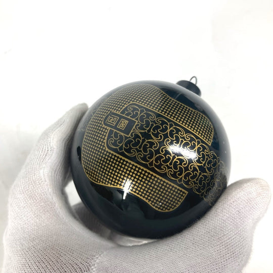 FENDI charm plastic gold Xmas Christmas ball logo Christmas ornaments unisex(Unisex) Used Authentic