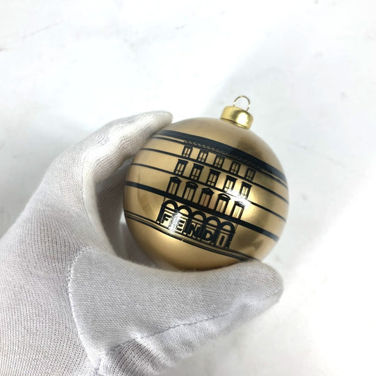 FENDI charm plastic gold Xmas Christmas ball logo Christmas ornaments unisex(Unisex) Used Authentic