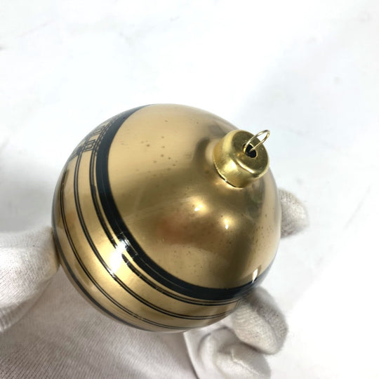 FENDI charm plastic gold Xmas Christmas ball logo Christmas ornaments unisex(Unisex) Used Authentic