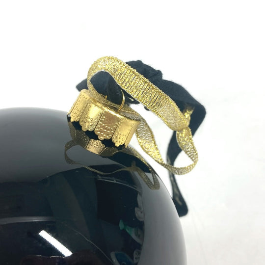 FENDI charm plastic black Xmas Christmas ball logo Monster Christmas Ornaments unisex(Unisex) Used Authentic