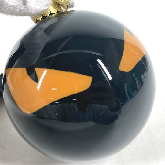 FENDI charm plastic black Xmas Christmas ball logo Monster Christmas Ornaments unisex(Unisex) Used Authentic
