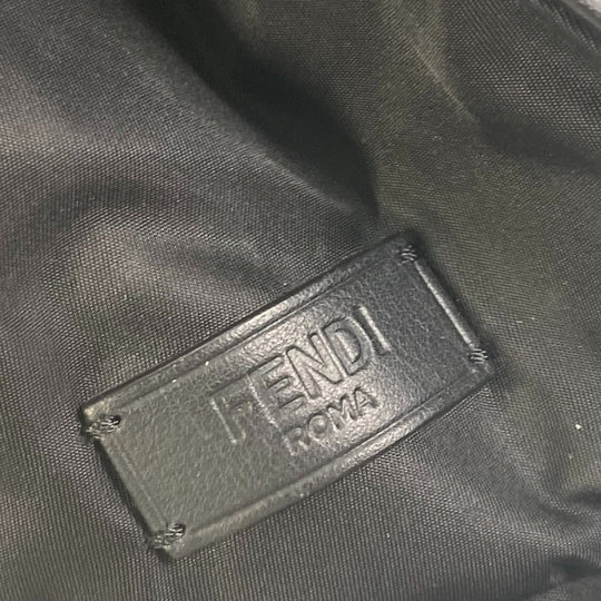 FENDI Tote Bag 7VA367 Nylon black Monster Bugs mens Used Authentic