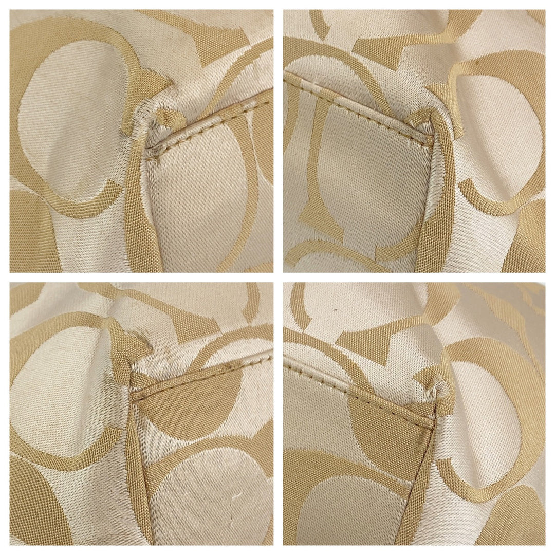 COACH Tote Bag canvas beige Signature