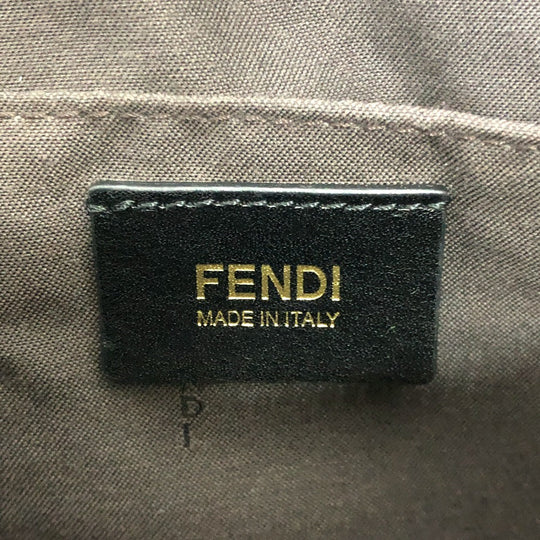 FENDI Business bag 8BT177 leather black Zip It mens Used Authentic